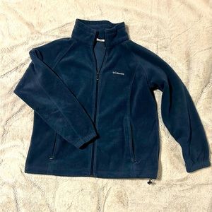 mens dark blue columbia jacket size 1x full zip